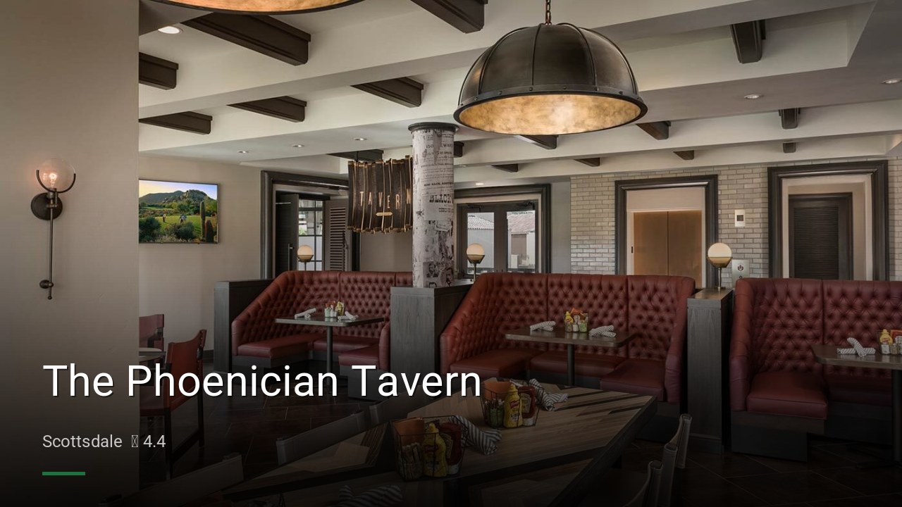 The Phoenician Tavern - Sports Bars in Scottsdale