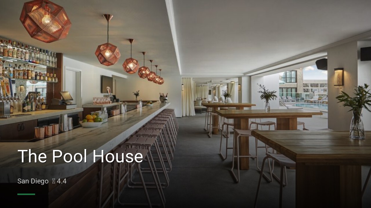 The Pool House - Sports Bars in San Diego