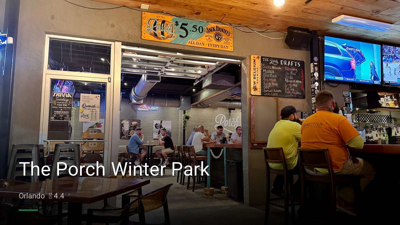 The Porch Winter Park - Sports Bars in Orlando