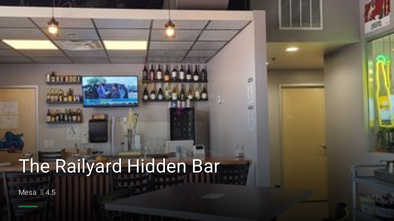 The Railyard Hidden Bar - Sports Bars in Mesa