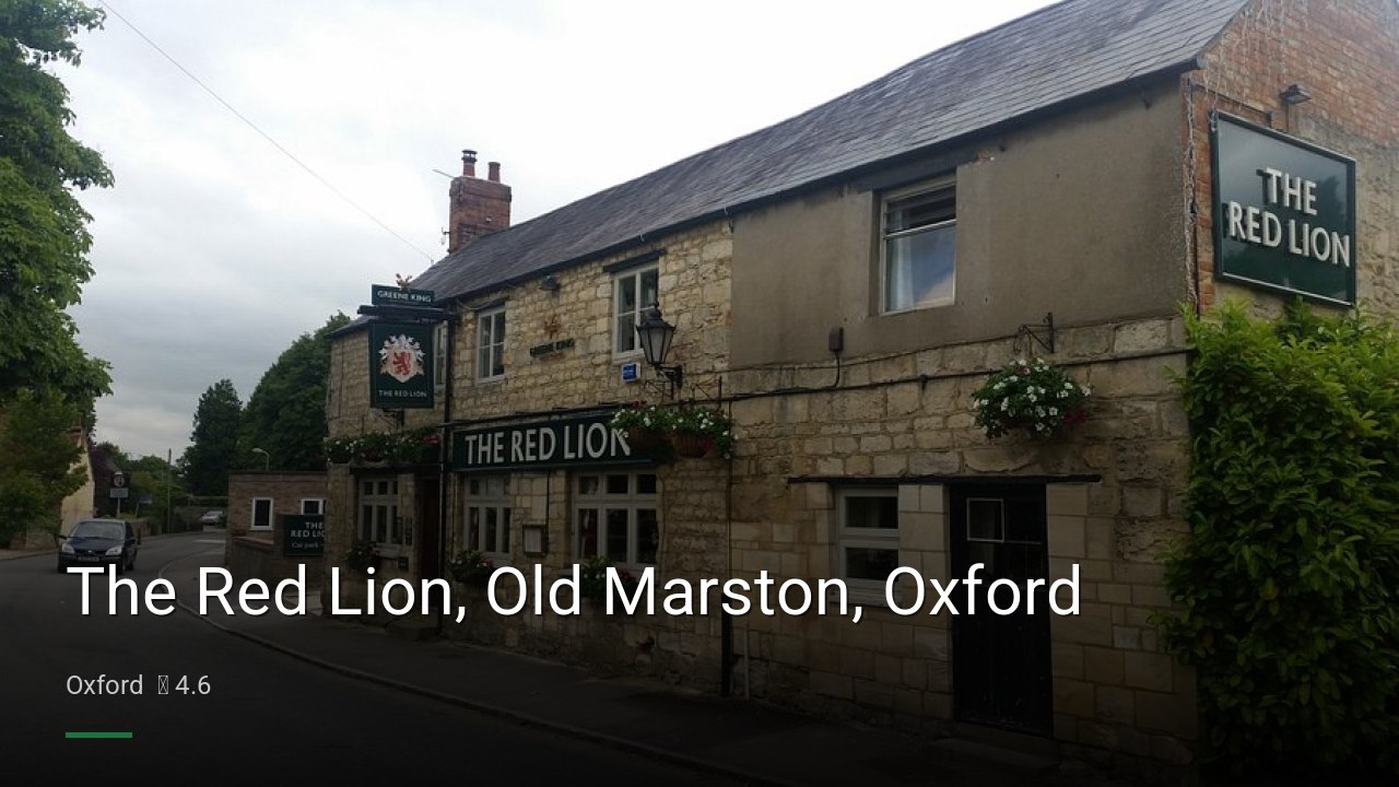 The Red Lion, Old Marston, Oxford - Sports Bars in Oxford