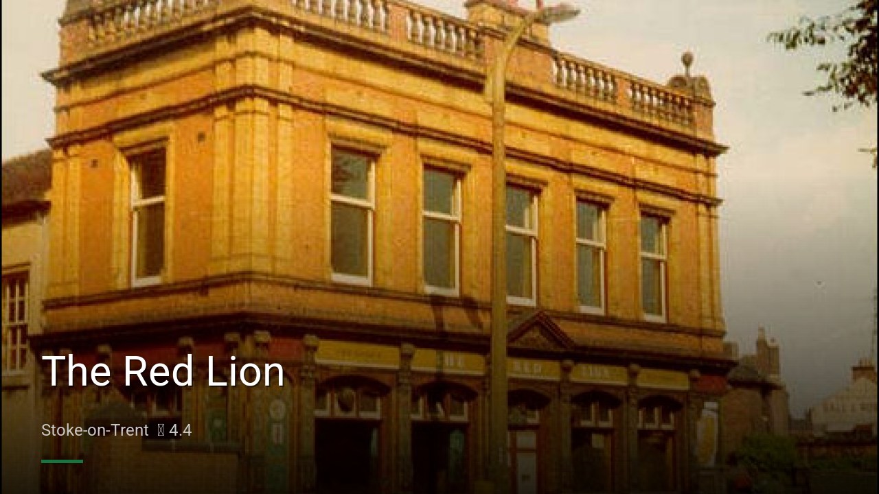 The Red Lion - Sports Bars in Stoke-on-Trent
