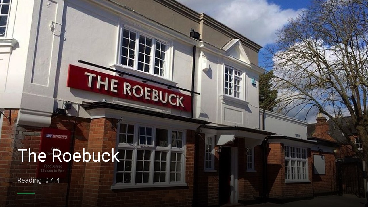 The Roebuck - Sports Bars in Reading