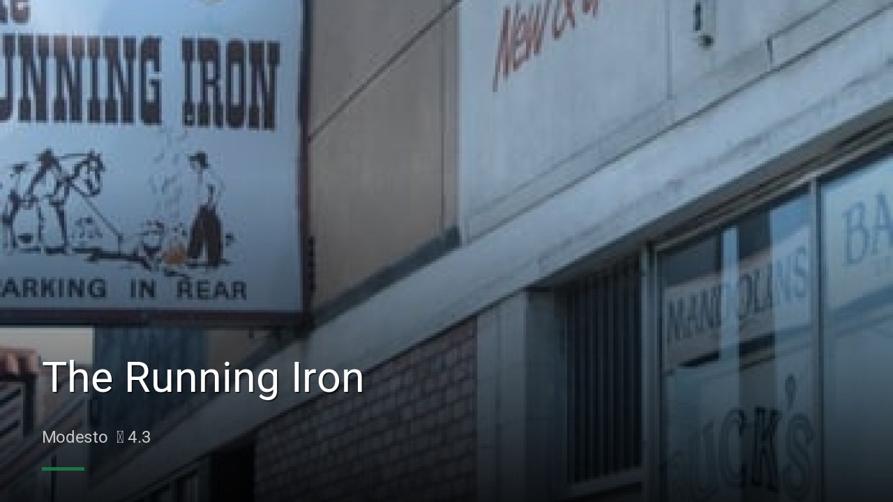 The Running Iron - Sports Bars in Modesto
