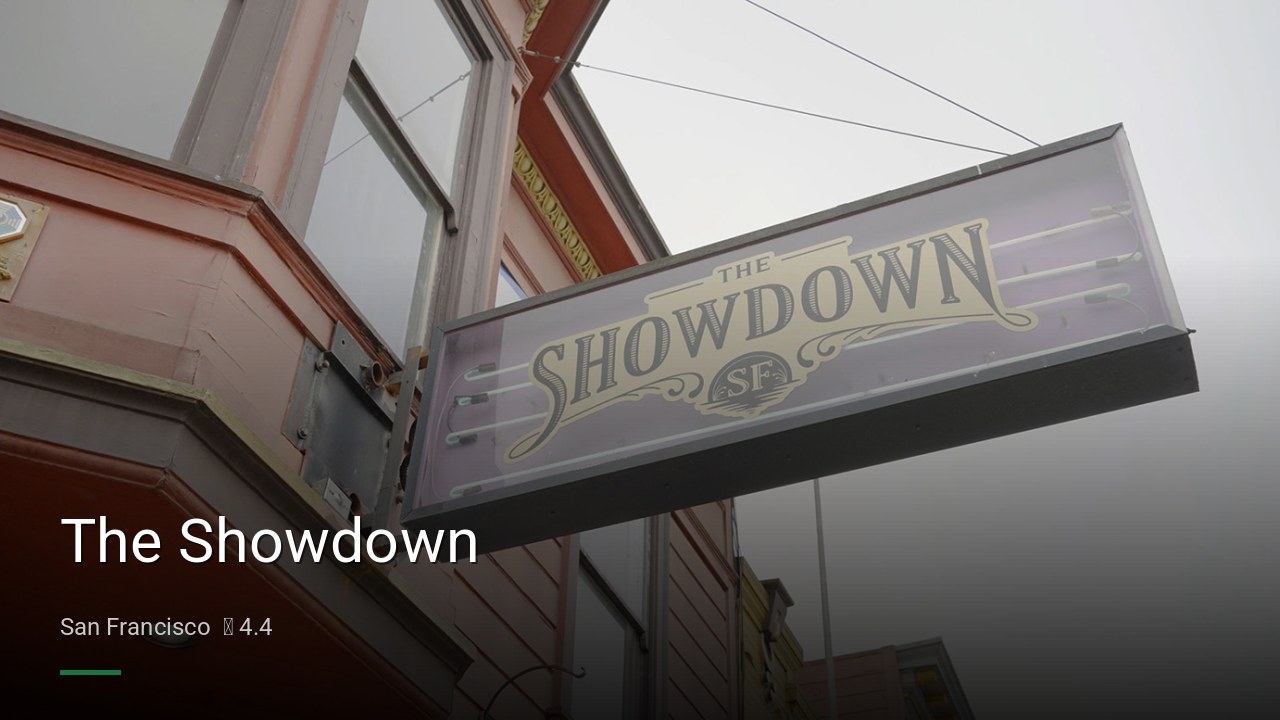 The Showdown - Sports Bars in San Francisco