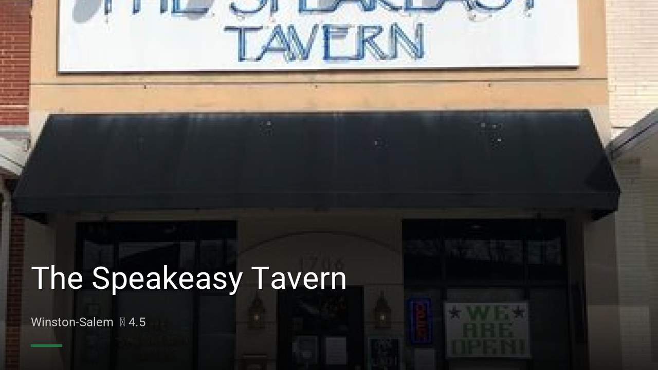 The Speakeasy Tavern - Sports Bars in Winston-Salem