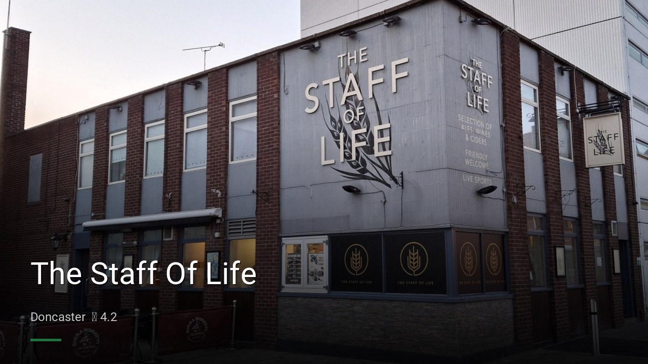 The Staff Of Life - Sports Bars in Doncaster
