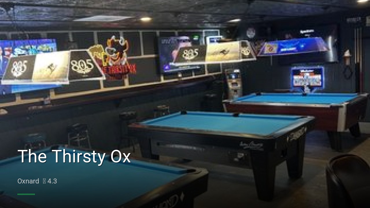 The Thirsty Ox - Sports Bars in Oxnard