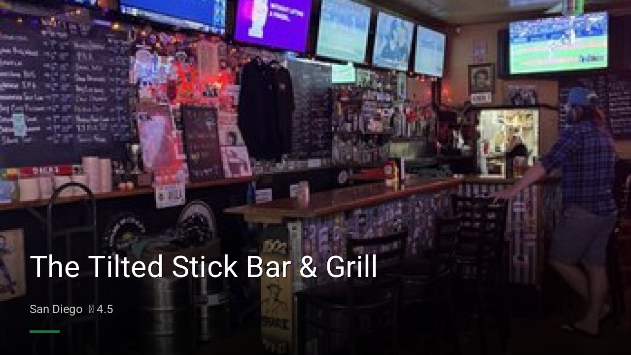 The Tilted Stick Bar & Grill - Sports Bars in San Diego