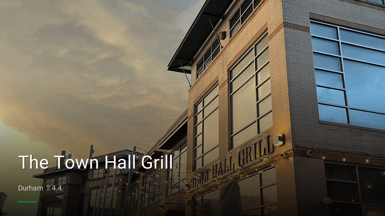 The Town Hall Grill - Sports Bars in Durham