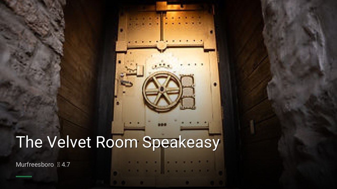 The Velvet Room Speakeasy - Sports Bars in Murfreesboro