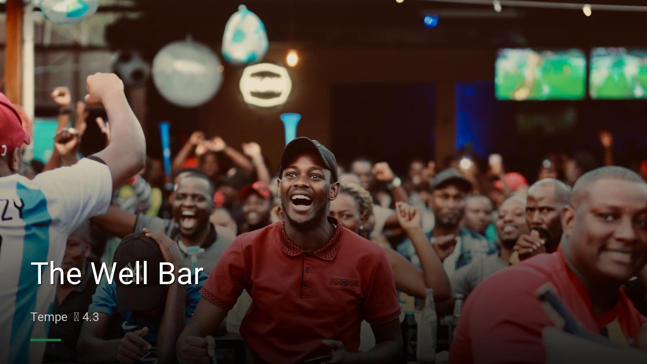 The Well Bar — Sports bars in Tempe