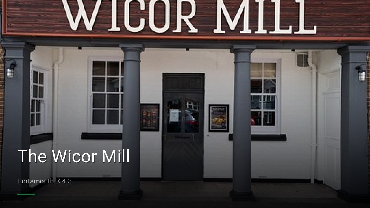 The Wicor Mill - Sports Bars in Portsmouth