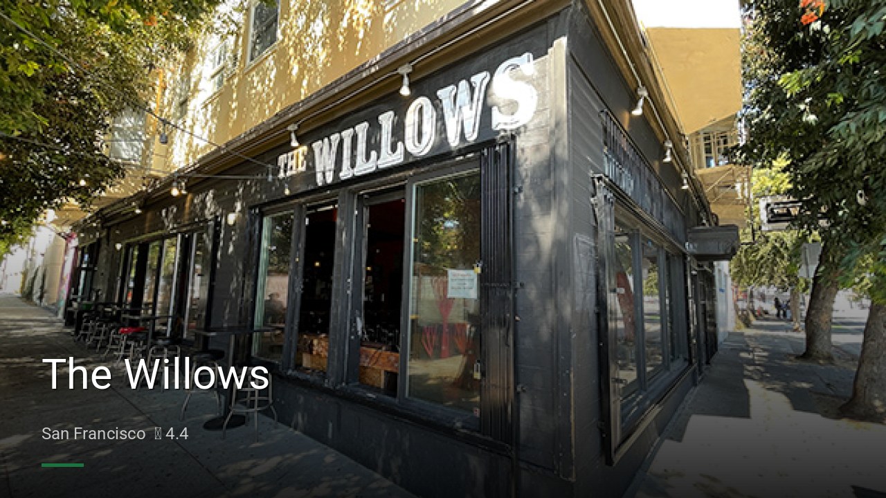 The Willows - Sports Bars in San Francisco