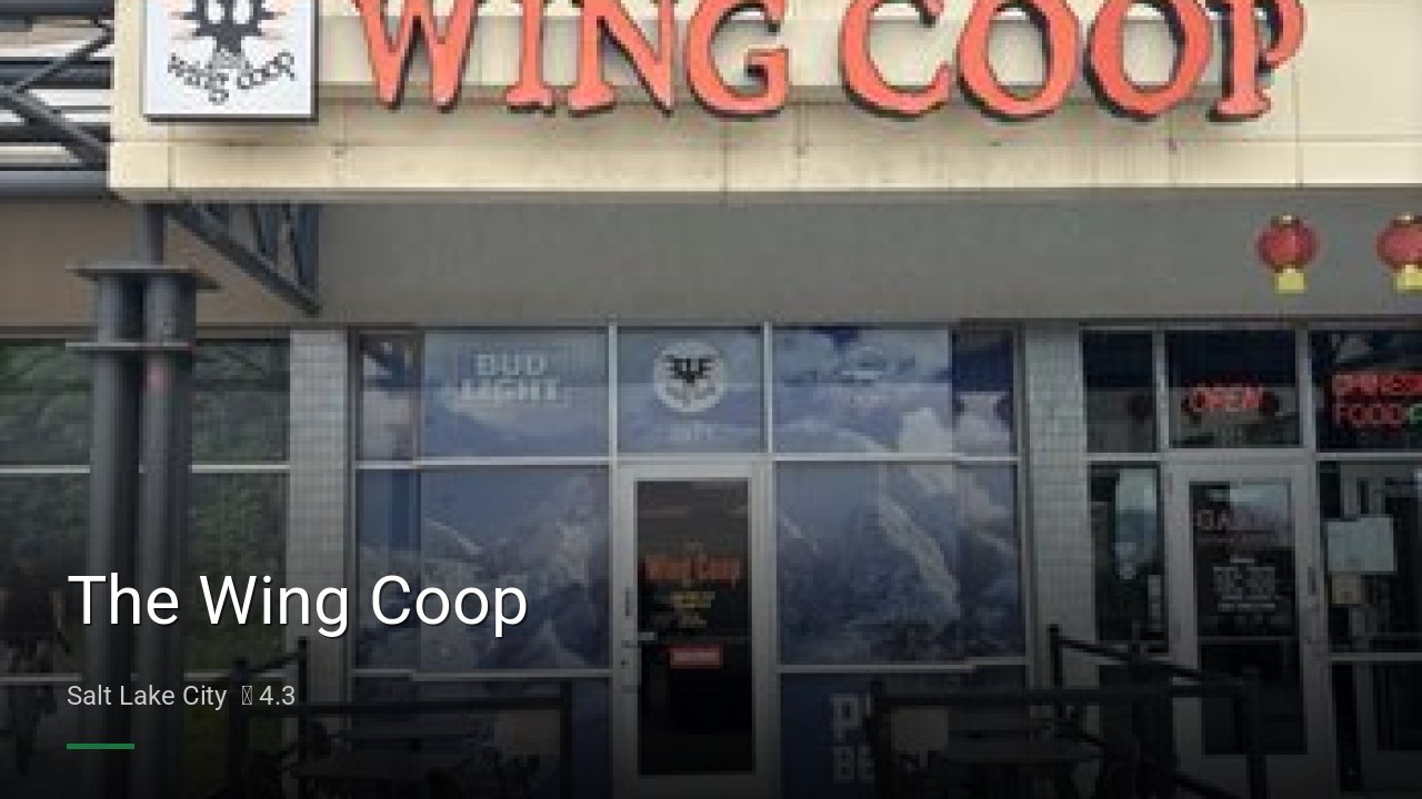 The Wing Coop - Sports Bars in Salt Lake City