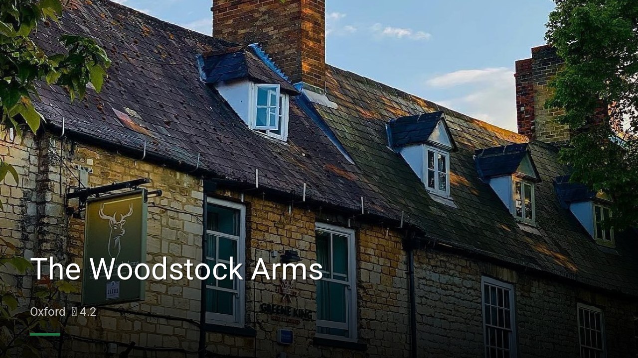 The Woodstock Arms - Sports Bars in Oxford
