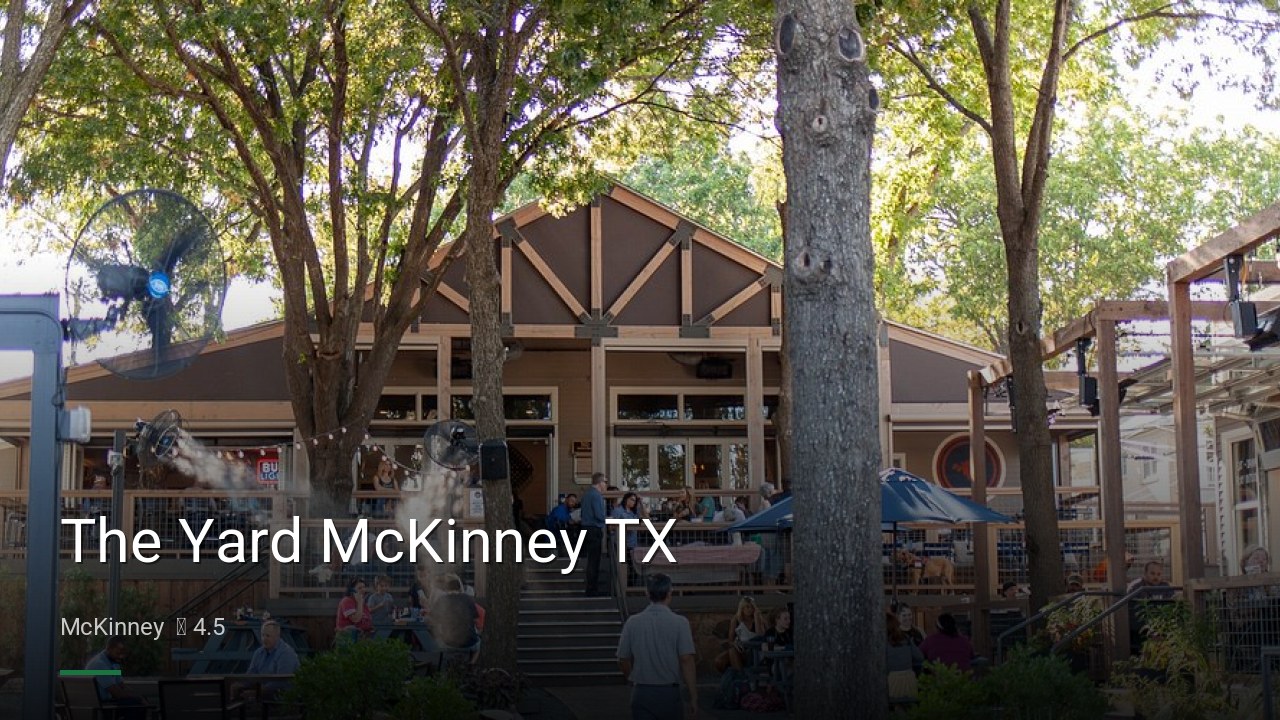 The Yard McKinney TX - Sports Bars in McKinney