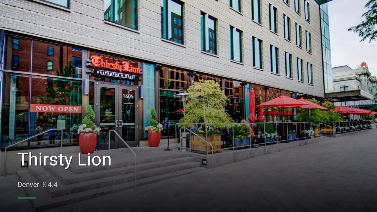 Thirsty Lion - Sports Bars in Denver