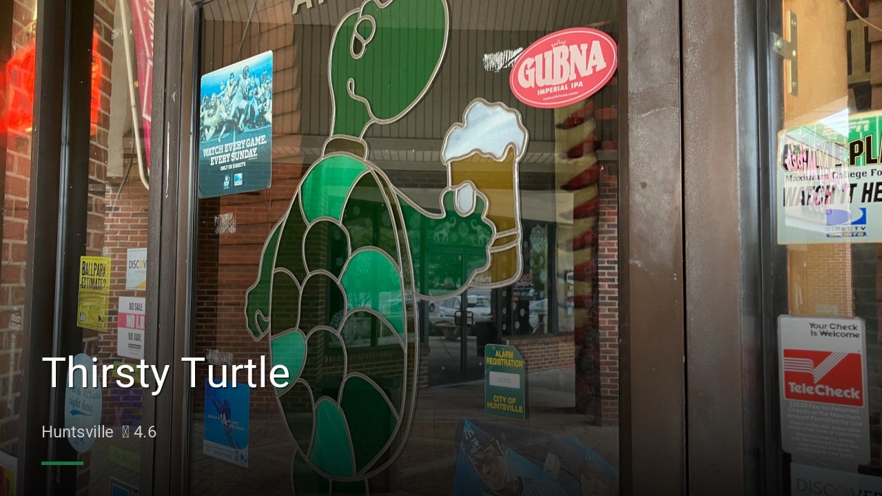 Thirsty Turtle - Sports Bars in Huntsville