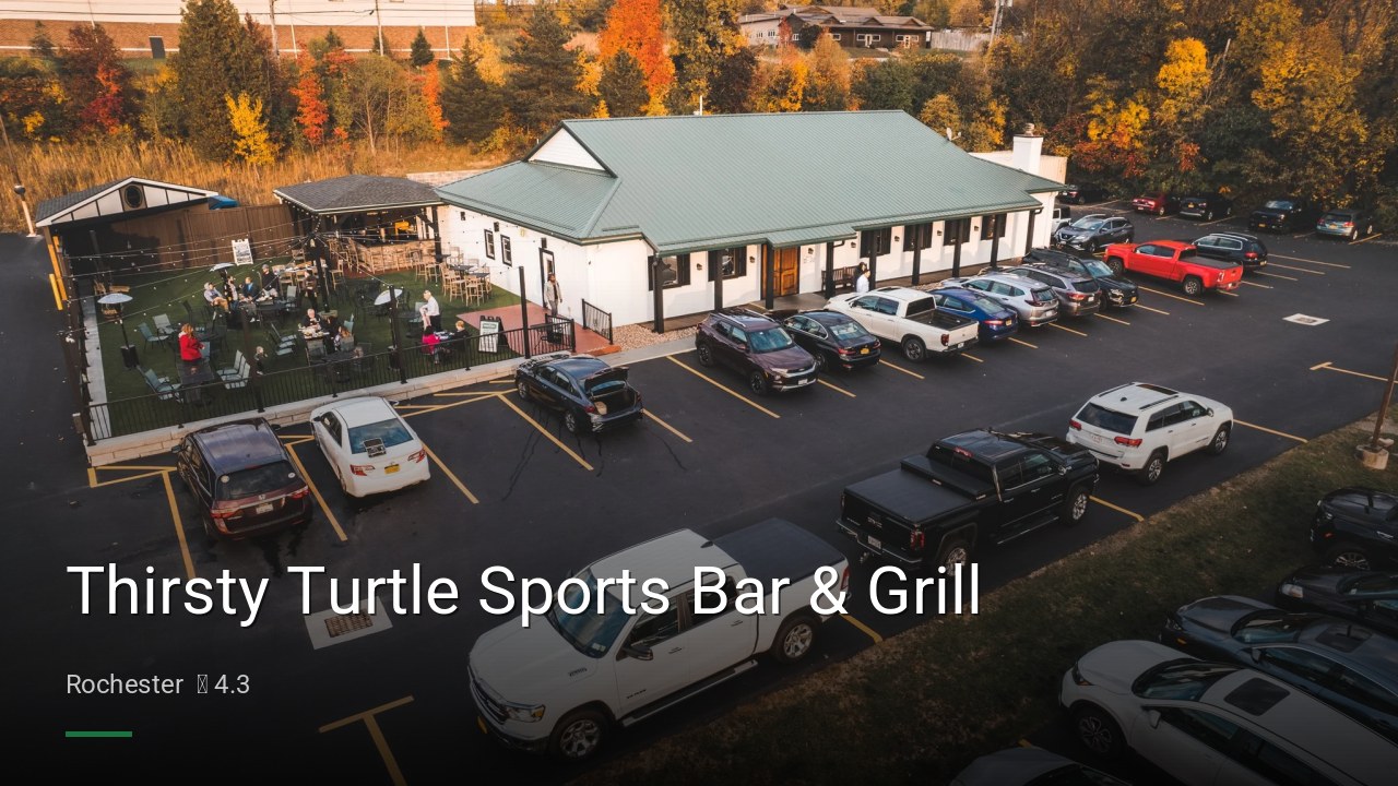 Thirsty Turtle Sports Bar & Grill - Sports Bars in Rochester