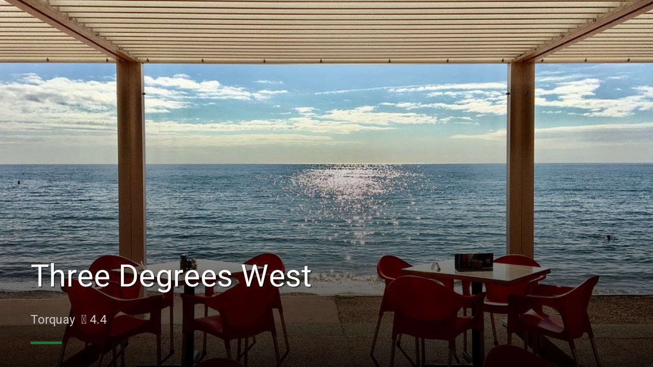Three Degrees West - Sports Bars in Torquay