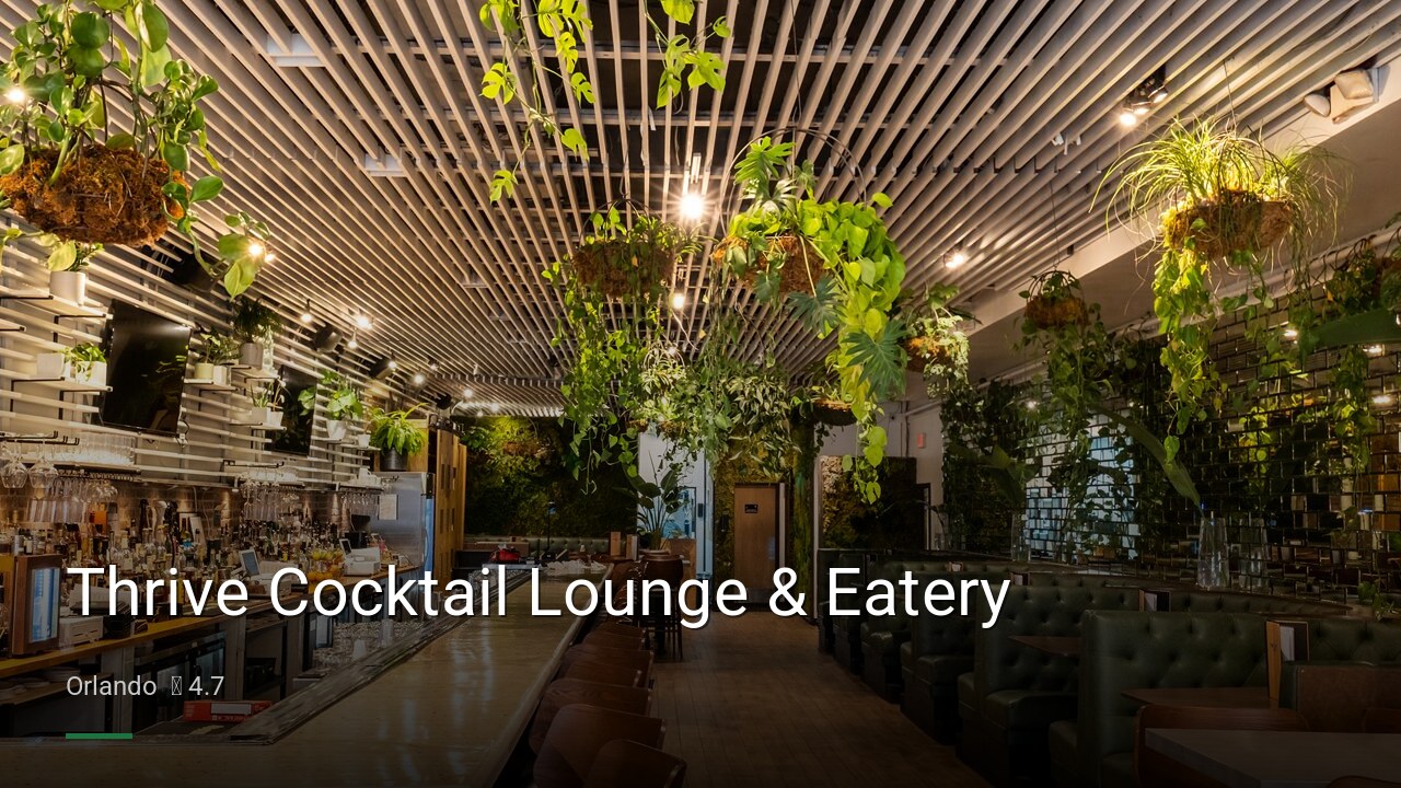 Thrive Cocktail Lounge & Eatery - Sports Bars in Orlando