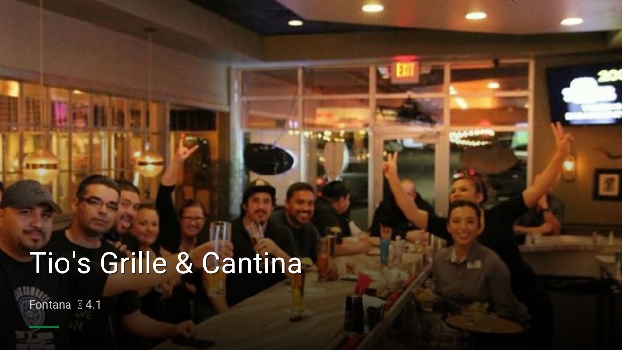 Tio's Grille & Cantina - Sports Bars in Fontana