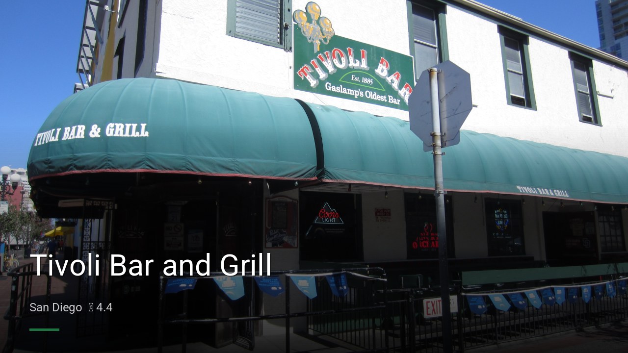 Tivoli Bar and Grill - Sports Bars in San Diego