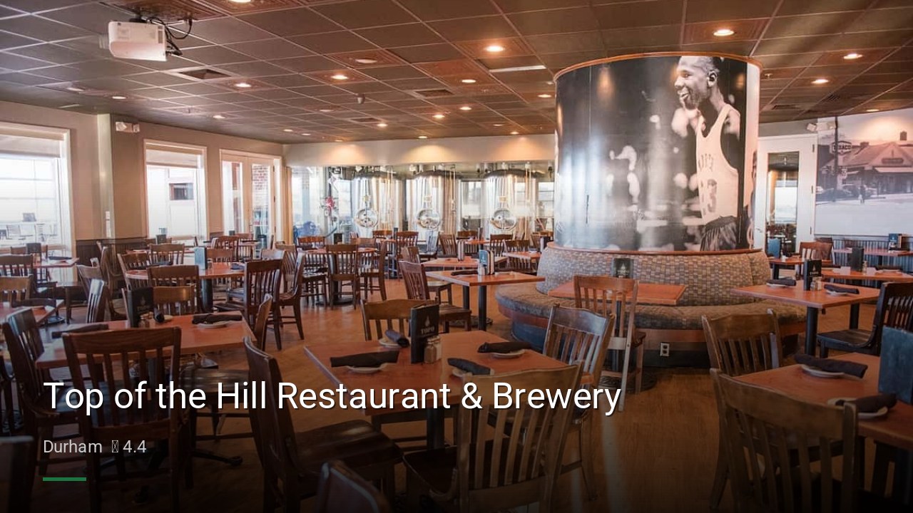 Top of the Hill Restaurant & Brewery - Sports Bars in Durham