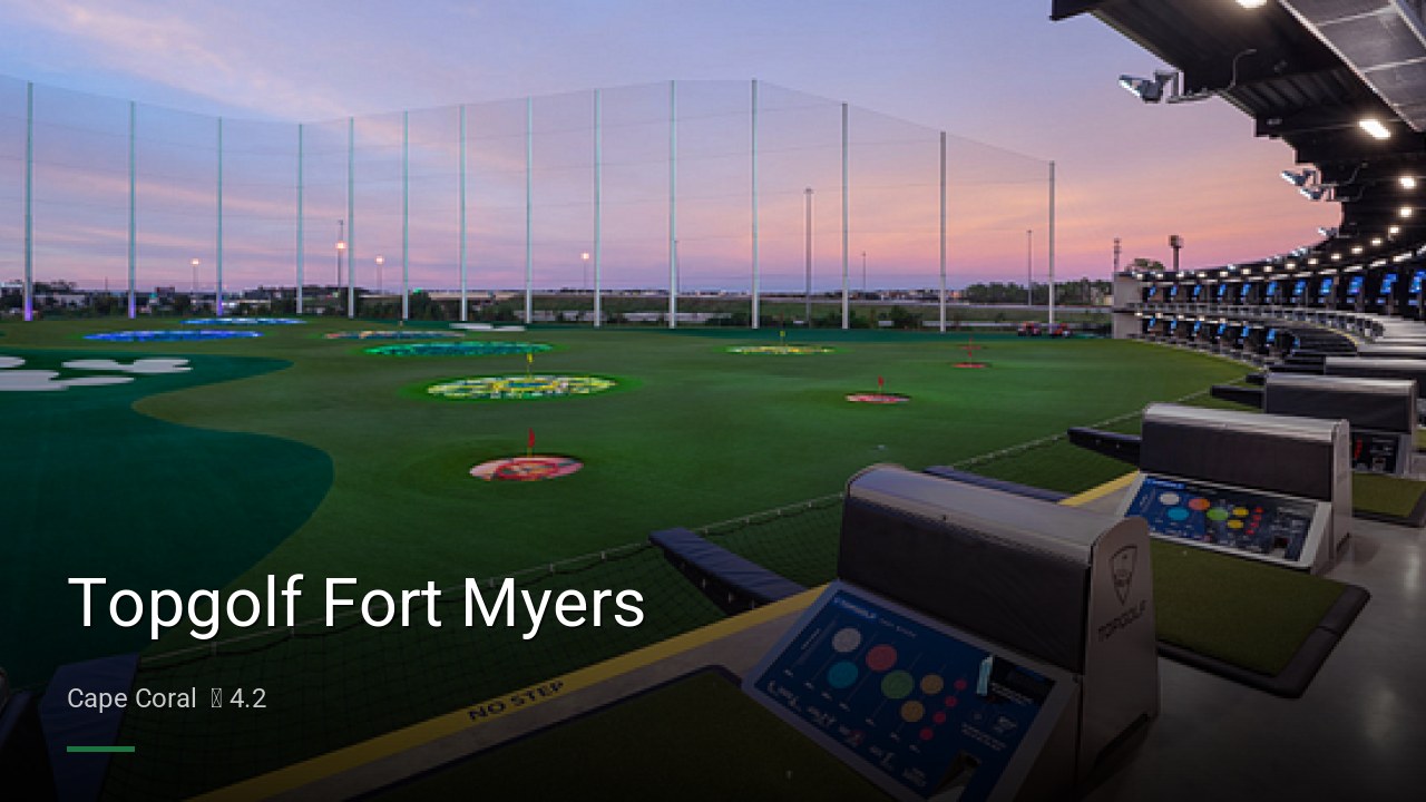 Topgolf Fort Myers - Sports Bars in Cape Coral