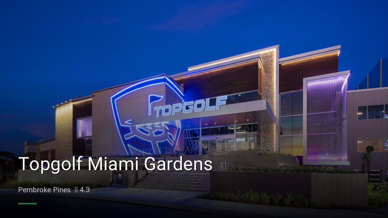Topgolf Miami Gardens - Sports Bars in Pembroke Pines