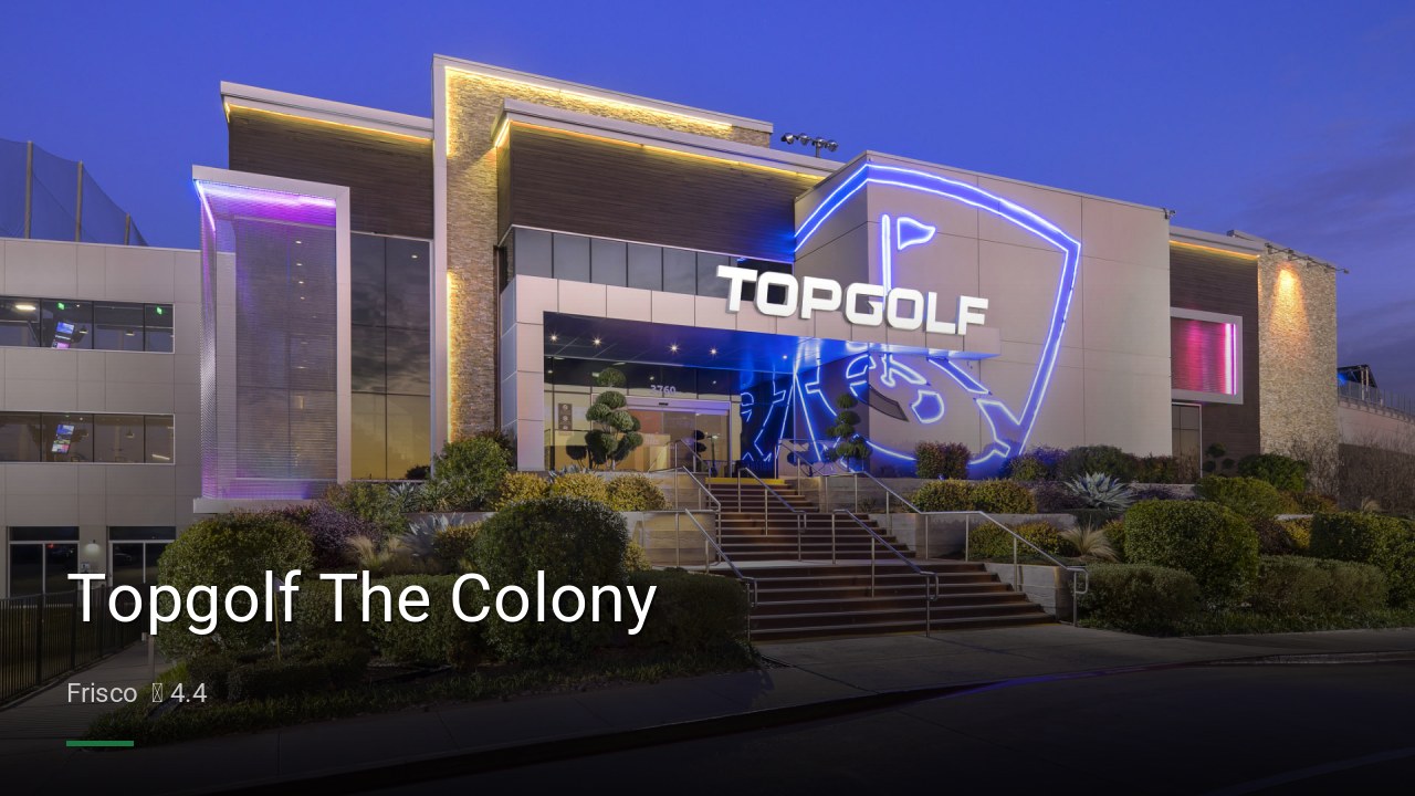 Topgolf The Colony - Sports Bars in Frisco
