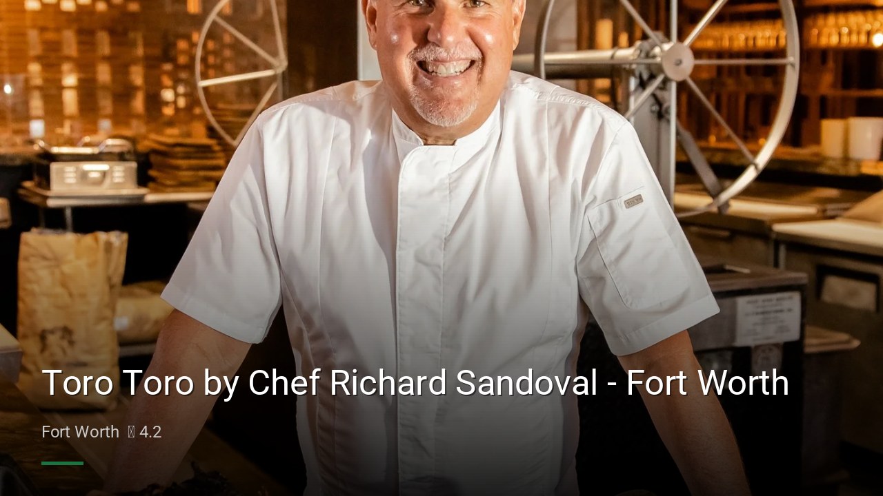 Toro Toro by Chef Richard Sandoval - Fort Worth - Sports Bars in Fort Worth