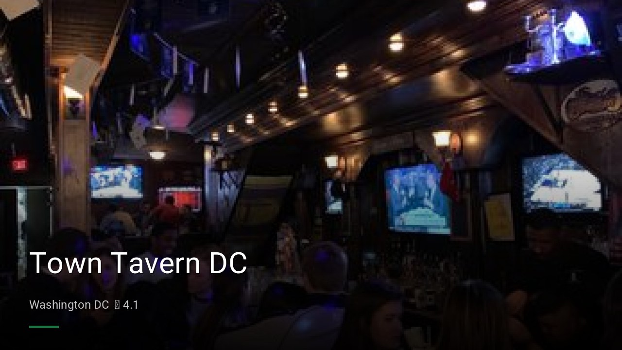 Town Tavern DC - Sports Bars in Washington DC