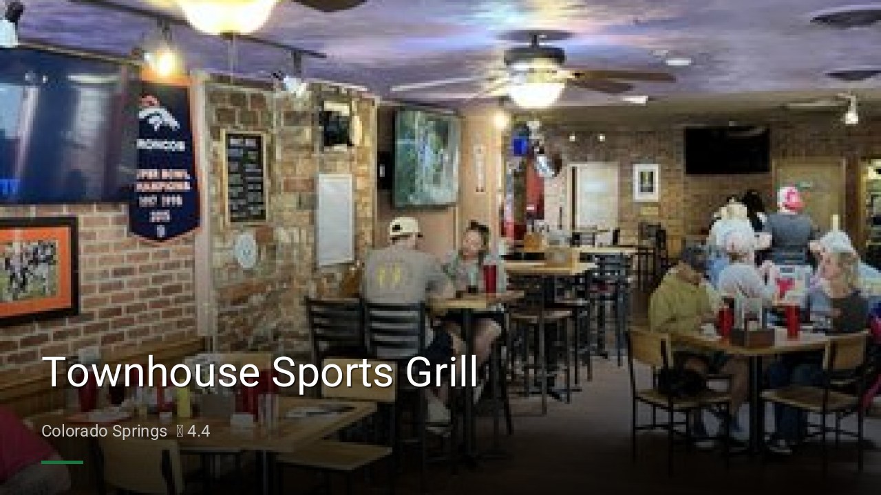 Townhouse Sports Grill - Sports Bars in Colorado Springs
