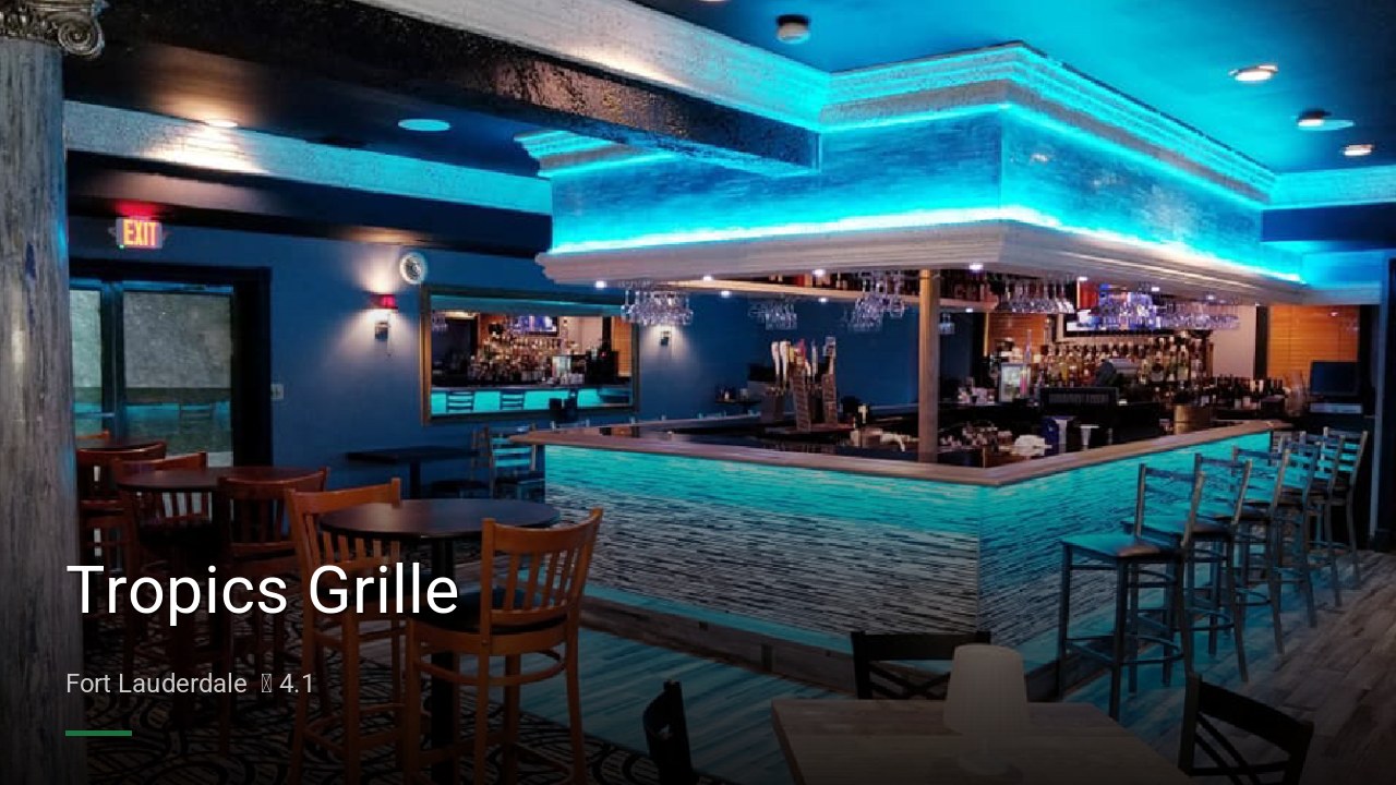 Tropics Grille - Sports Bars in Fort Lauderdale