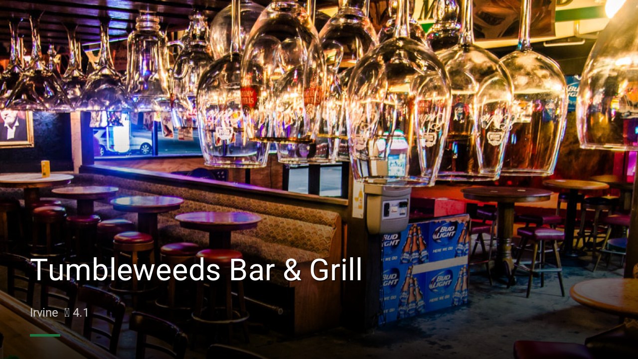Tumbleweeds Bar & Grill - Sports Bars in Irvine
