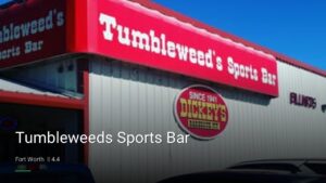 Tumbleweeds Sports Bar — Sports bars in Fort Worth