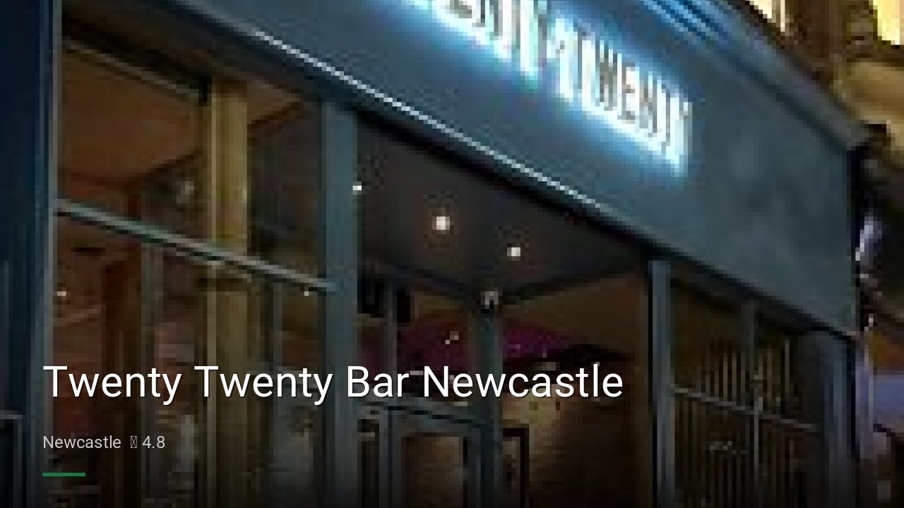 Twenty Twenty Bar Newcastle - Sports Bars in Newcastle