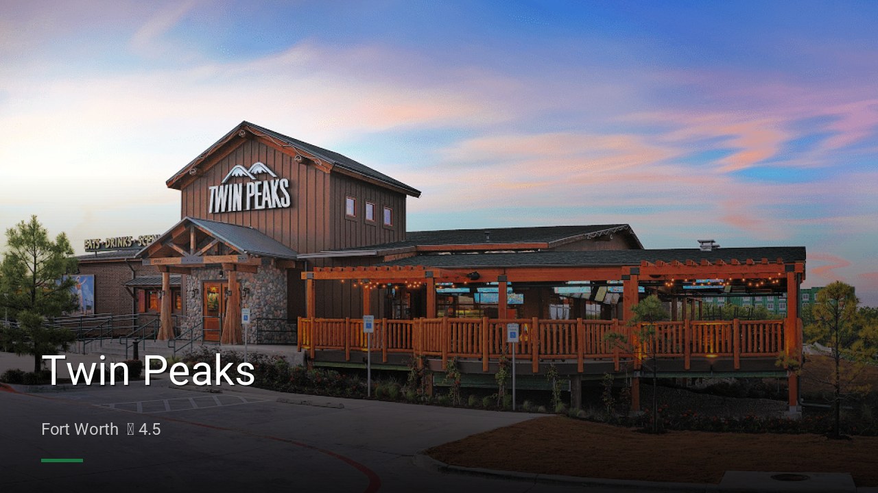 Twin Peaks - Sports Bars in Fort Worth