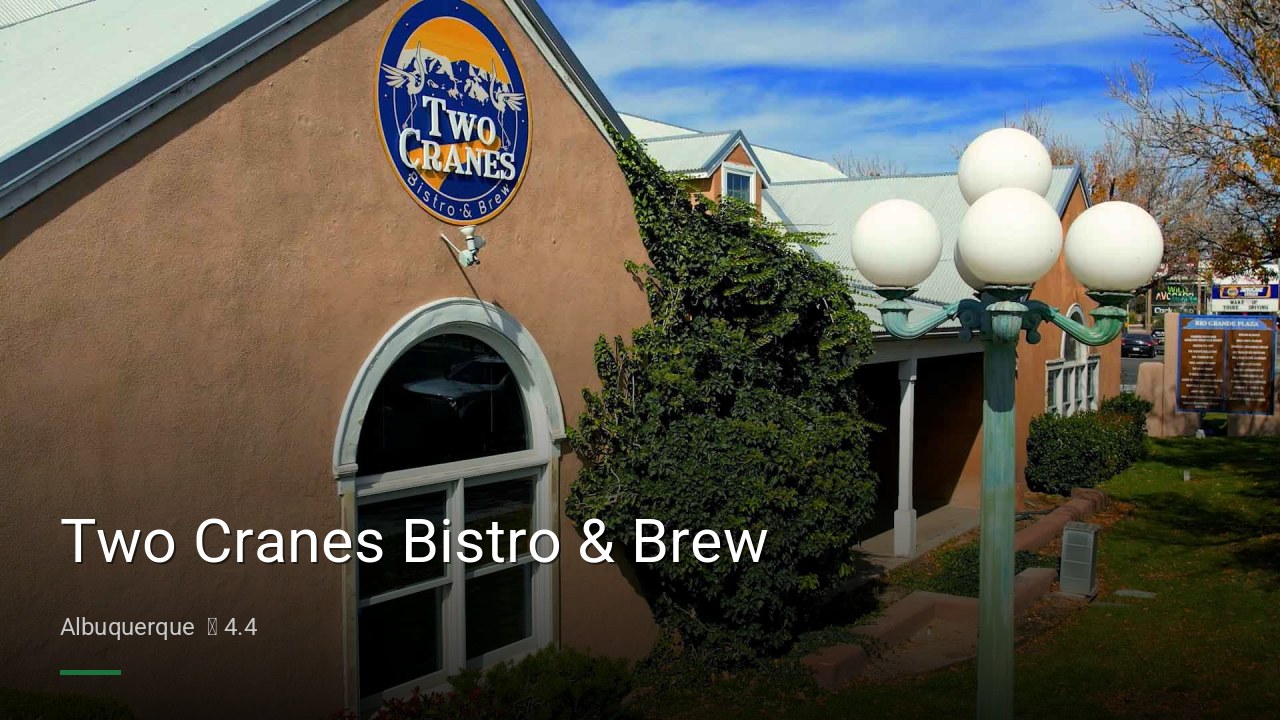 Two Cranes Bistro & Brew - Sports Bars in Albuquerque