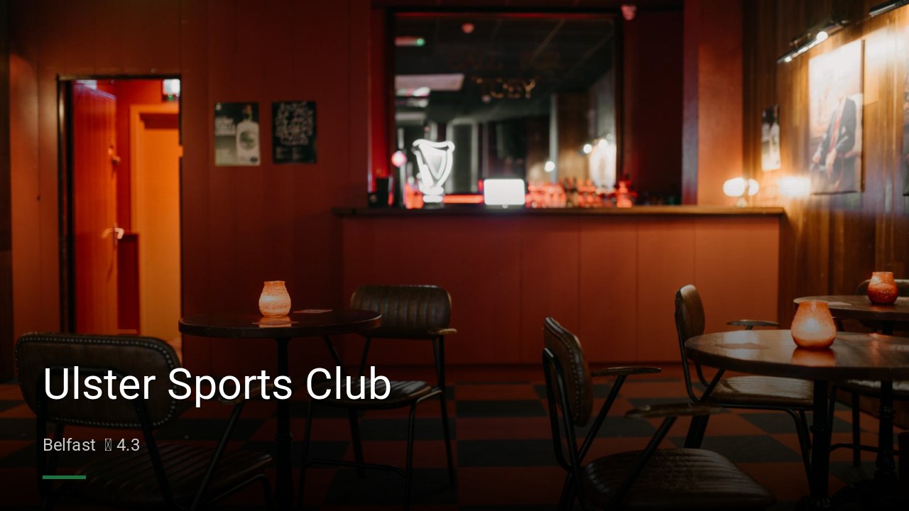 Ulster Sports Club - Sports Bars in Belfast