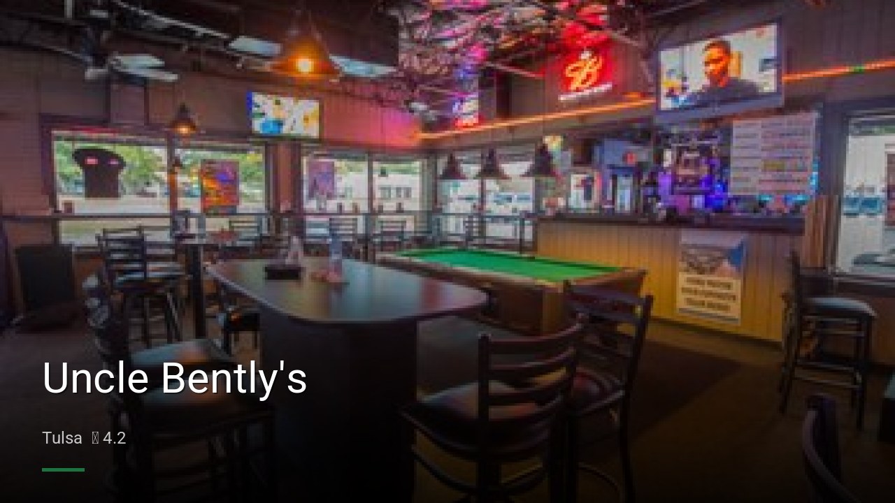 Uncle Bently's - Sports Bars in Tulsa