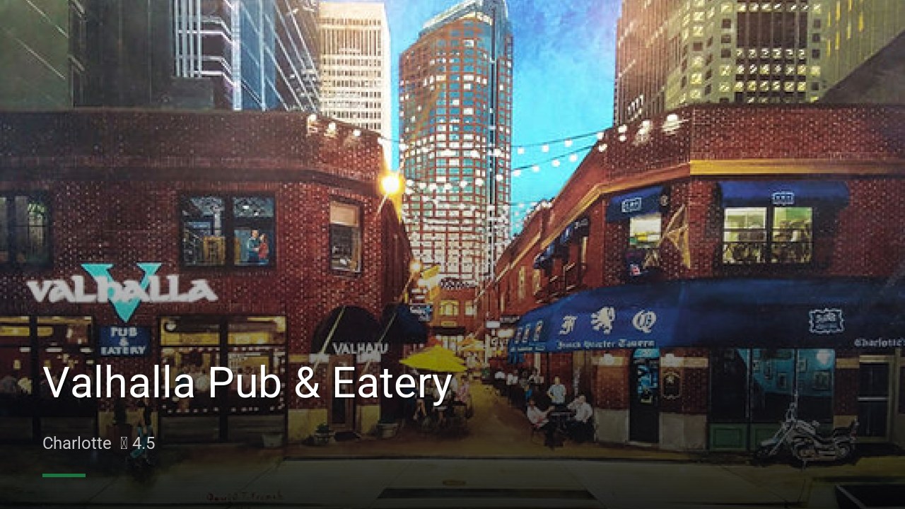 Valhalla Pub & Eatery - Sports Bars in Charlotte