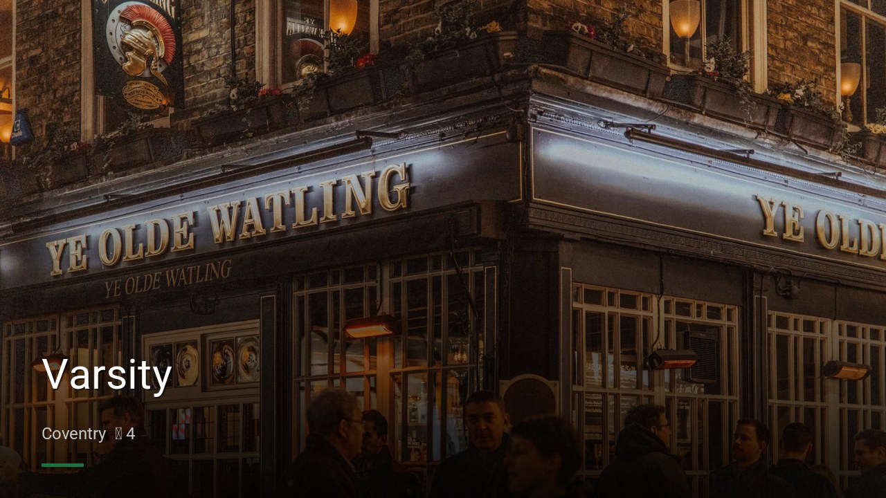 Varsity — Pubs in Coventry
