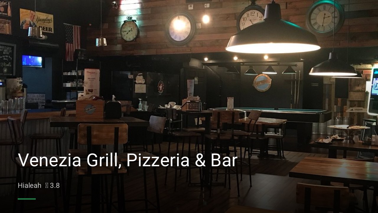 Venezia Grill, Pizzeria & Bar - Sports Bars in Hialeah