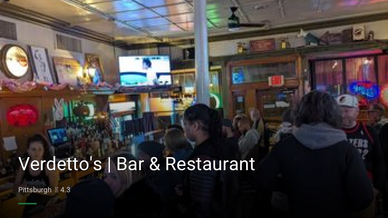 Verdetto's | Bar & Restaurant - Sports Bars in Pittsburgh