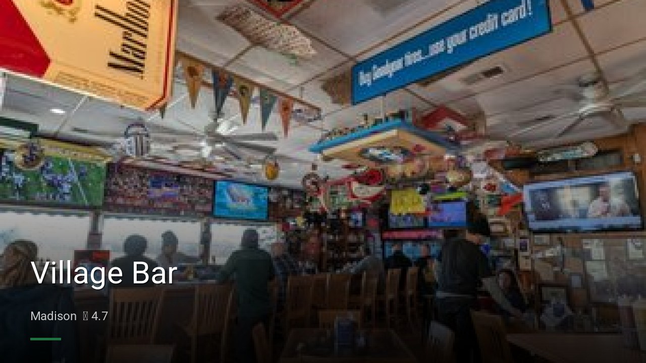Village Bar - Sports Bars in Madison