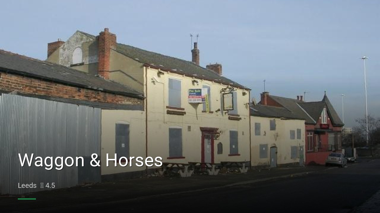 Waggon & Horses - Sports Bars in Leeds