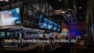 Walk-On’s Sports Bistreaux – Little Rock, AR — Sports bars in Little Rock